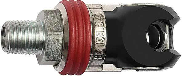⁨Szybkozlacze bezp.odchyl.stalowe,srednica nom. 7,2mm,gwint zewnetrzny G 1/4 RIEGLER⁩ w sklepie Wasserman.eu