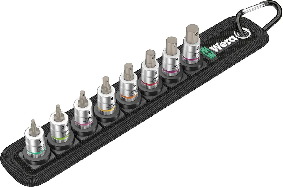 ⁨Zest.nasocketek screwdriver. with 1/4" hold function for screws from sockets. 6-point,8-piece Wera⁩ at Wasserman.eu