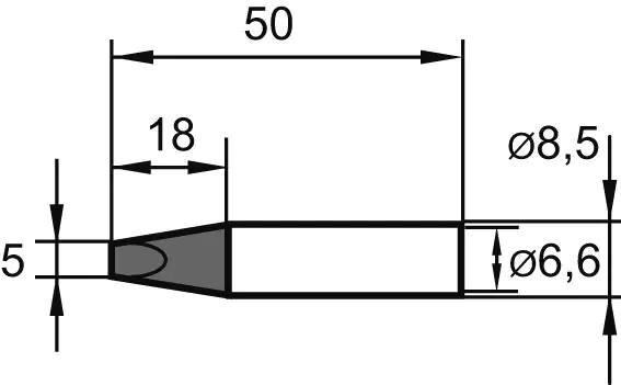 ⁨Soldering tip, beveled 35Grad 0832GDLF 14mm Ersa⁩ at Wasserman.eu