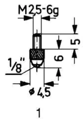 ⁨Steel measuring tip, type 1/standard KÄFER⁩ at Wasserman.eu