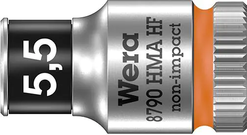 ⁨End.replace key at socket.6-cat.with snap function long 1/4" 5.5x mm Wera⁩ at Wasserman.eu