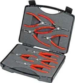 ⁨Set of pliers for settling rings, precision, 8-part KNIPEX⁩ at Wasserman.eu