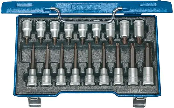 ⁨Zestaw nasadek wkrętakowych 1/2" Torx T20-T60, 18-cz. GEDORE⁩ w sklepie Wasserman.eu