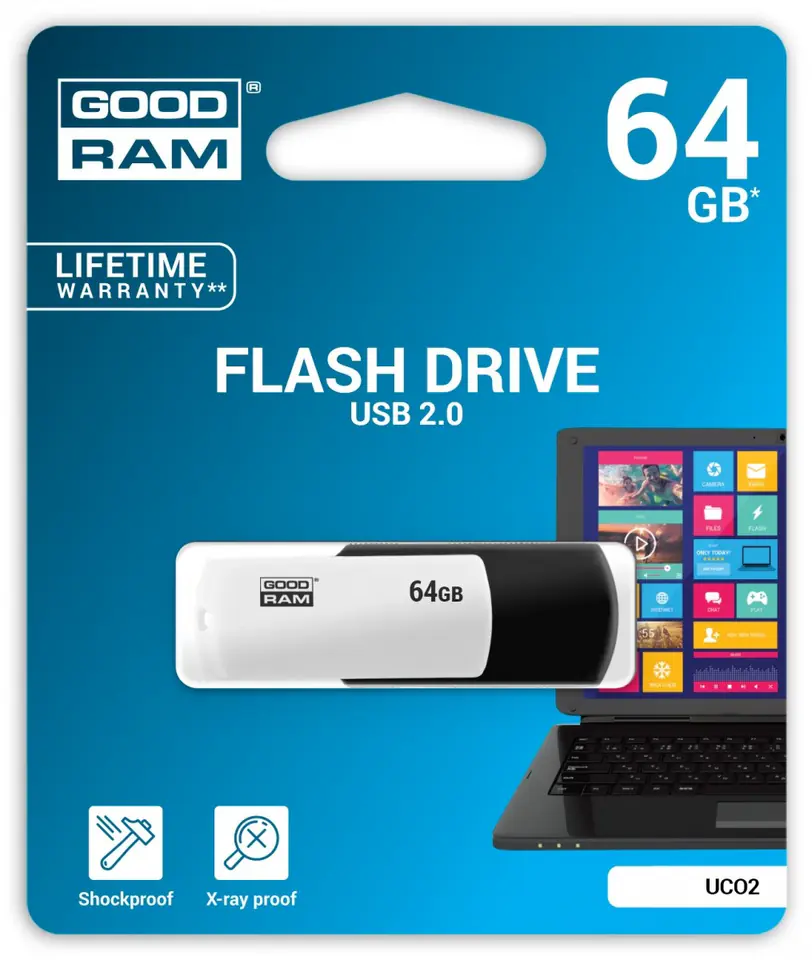 COLOUR BLACK&WHITE 64GB USB2.0 at Wasserman.eu