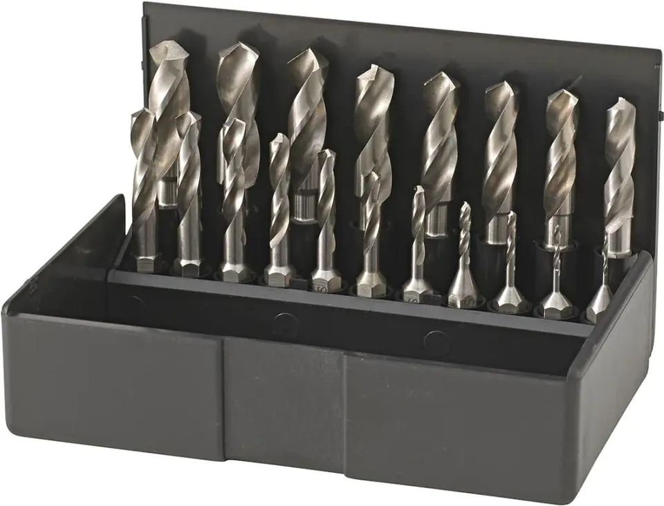 ⁨Twist drill bit HSS, 1-10mm,19pcs⁩ at Wasserman.eu