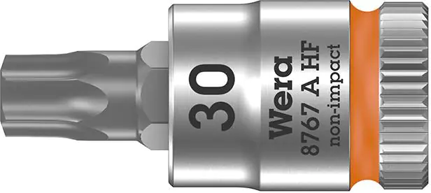 ⁨Socket with hold function. 1/4" for lbemTORX 30x28mm Wera screws⁩ at Wasserman.eu