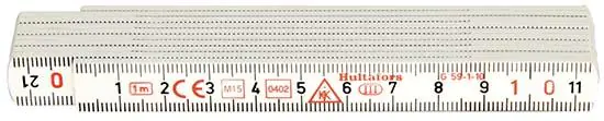 ⁨Folding meter, with create.sztucz.,white 1m HULTAFORS⁩ at Wasserman.eu