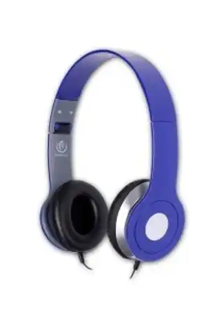 ⁨Stereofoniczne słuchawki z mikrofonem CITY BLUE⁩ w sklepie Wasserman.eu