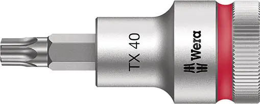 ⁨1/2" cap with hold function. for screws with socketTORX 40x60mm Wera⁩ at Wasserman.eu