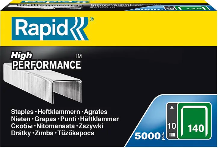 ⁨Staples 140/10 of 5000 pieces Rapid⁩ at Wasserman.eu