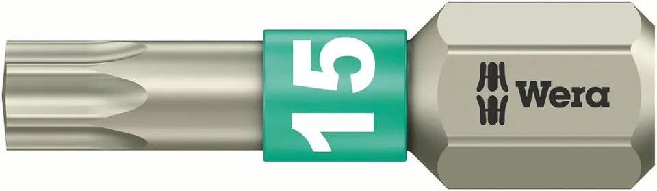 ⁨Bit nierdzewny 1/4" DIN3126C6,3, do srub z gniazdem Torx 15x25mm Wera⁩ w sklepie Wasserman.eu