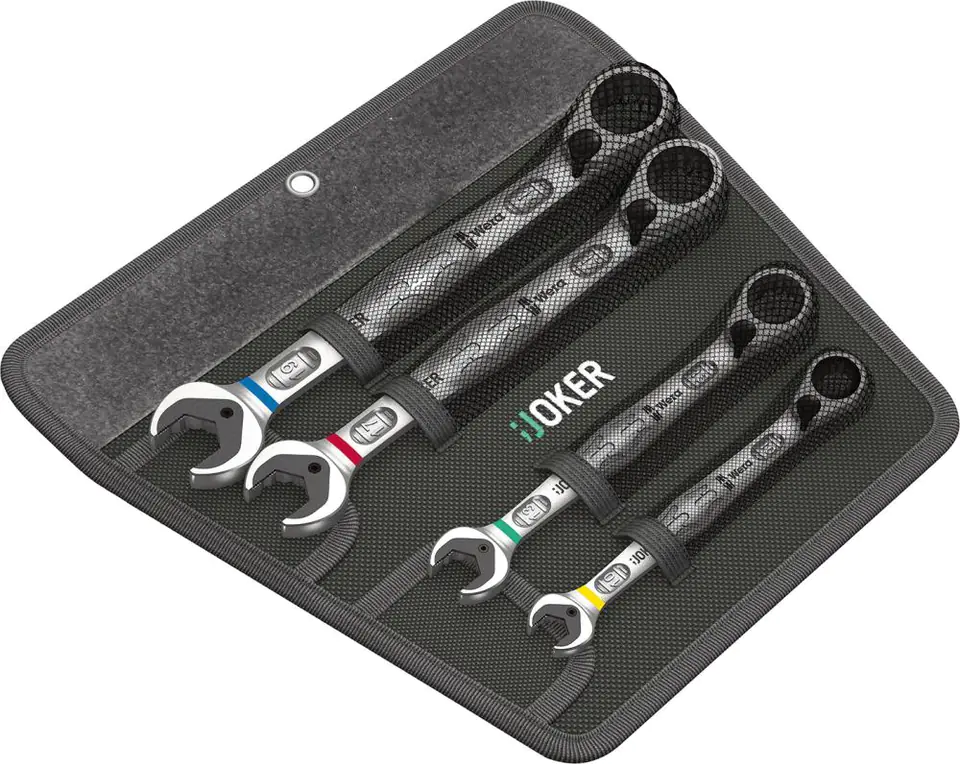 ⁨Zest.keys flat with ratchet ring. JOKER swtich, 4-piece Wera⁩ at Wasserman.eu