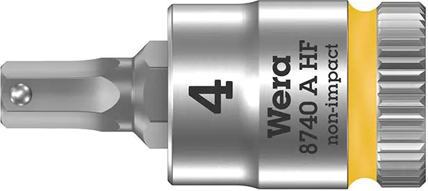 ⁨Socket 1/4" d.screw with 6-catch, with hold function, 4x28mm Wera⁩ at Wasserman.eu