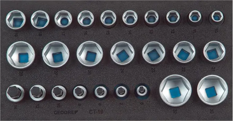 ⁨Tool module. CT1/3" Sockets, 6-point GEDORE⁩ at Wasserman.eu