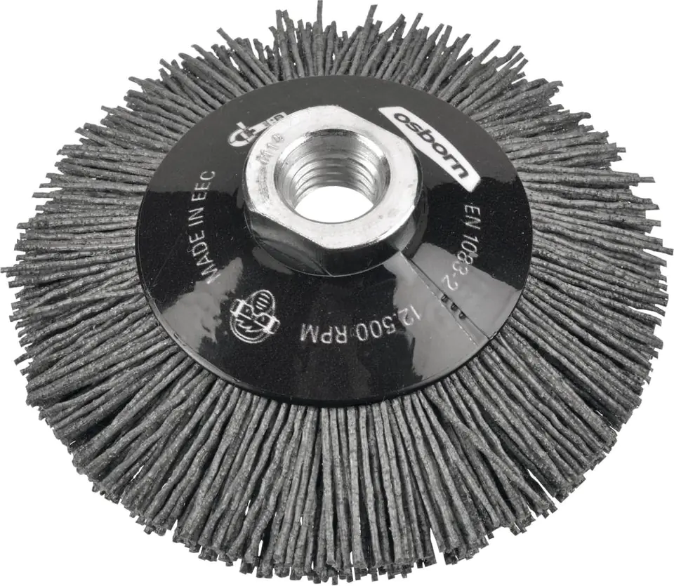 ⁨Conical brush, abrasive nylon 100x20mm Osborn⁩ at Wasserman.eu