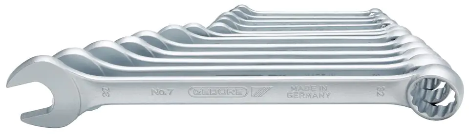 ⁨Flat-mesh key set. DIN3113A 10-32mm, 12-part GEDORE⁩ at Wasserman.eu