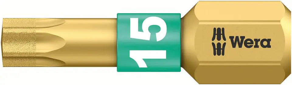 ⁨Bit Diamant 1/4" DIN3126C6,3 for Torx 15x25mm Wera screws⁩ at Wasserman.eu