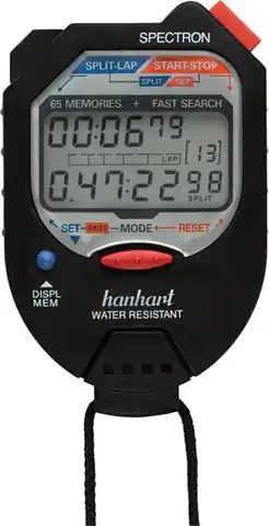⁨Digital stopwatch 1/100 min 1/100 s HANHART⁩ at Wasserman.eu