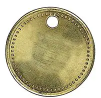 Zeton narzedz.,mosiadz, Ø 27mm,z otworami, z perelkami na obwodzie KUKKO w sklepie Wasserman.eu