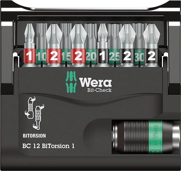 ⁨Zestaw bitow Bit-Check 12 BiTorsion 1 Wera⁩ at Wasserman.eu