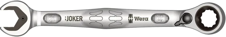 ⁨Flat wrench with ratchetring, Joker switch 15mm Wera⁩ at Wasserman.eu
