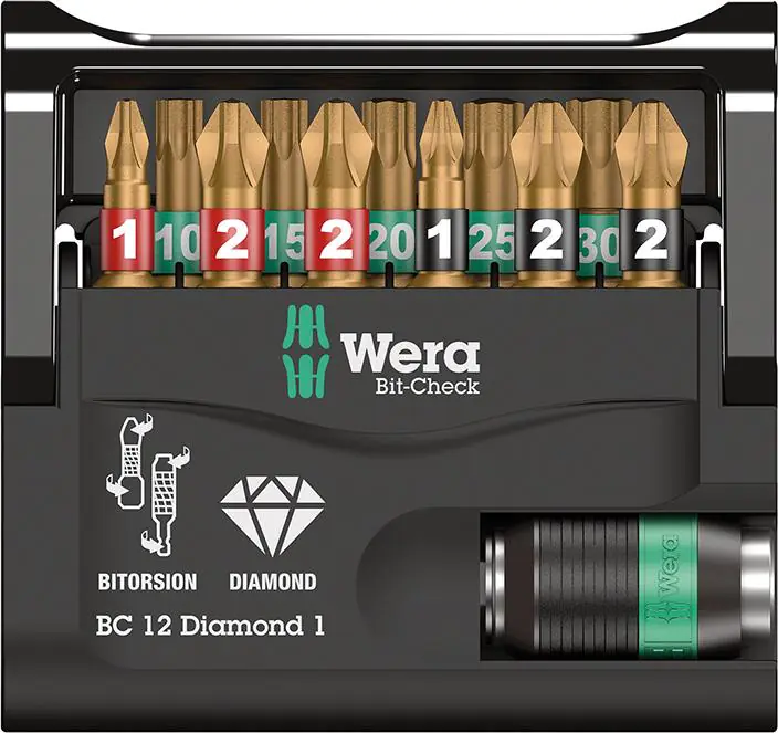 ⁨Zestaw bitow Bit-Check 12 Diamond 1 Wera⁩ at Wasserman.eu