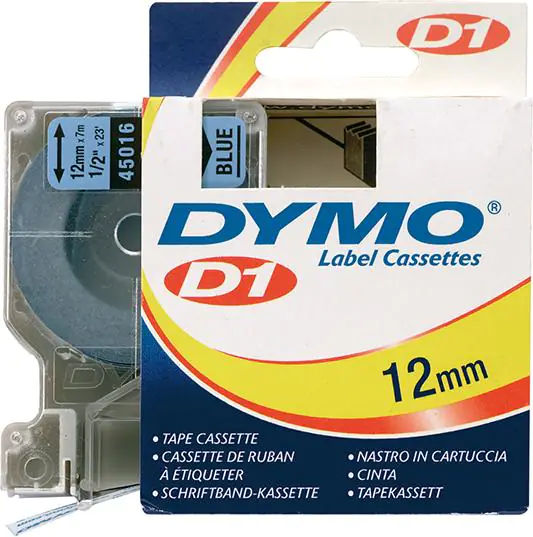 Label Printer Ribbon D1 45016, Black/Blue 12mmx7m DYMO at Wasserman.eu