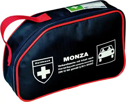 ⁨Samochodowa apteczka pierwszej pomocy Monza, DIN 13164⁩ w sklepie Wasserman.eu