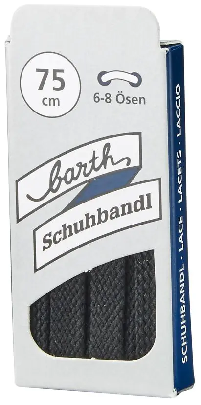 ⁨Laces, 90 cm, white, flat (12 pairs)⁩ at Wasserman.eu