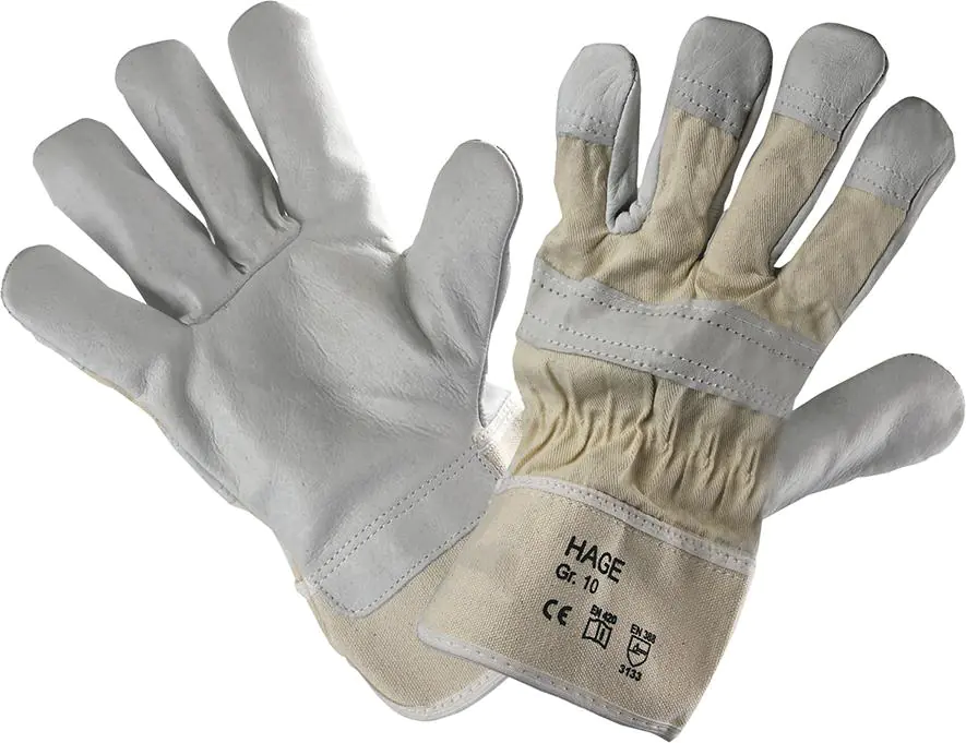 ⁨Protective gloves, nappa leather, size 10 (12 pairs)⁩ at Wasserman.eu