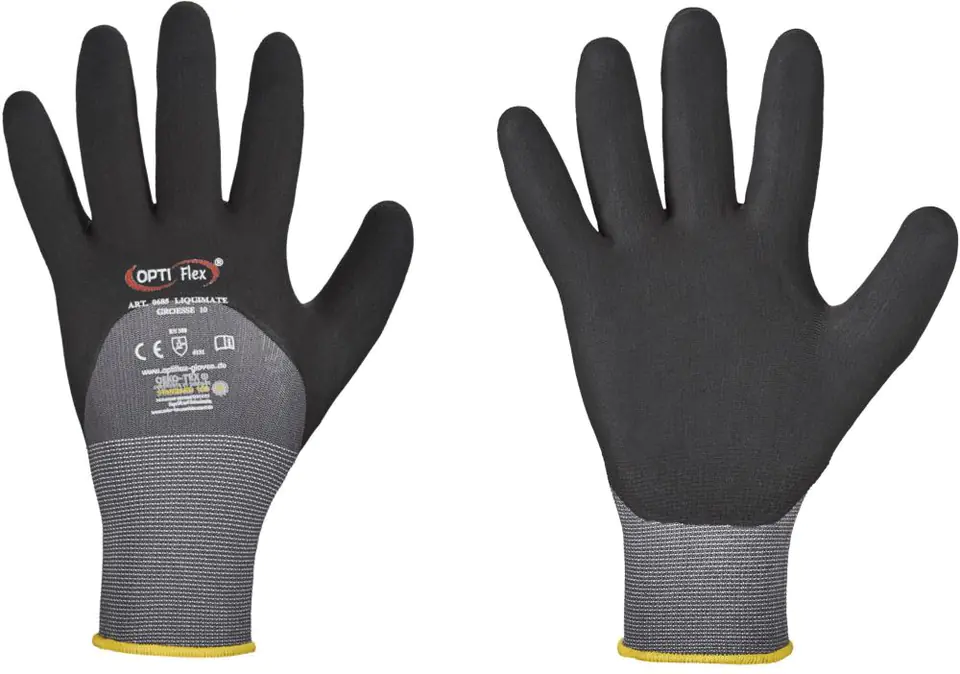 Liquimate gloves, nitrile, size 8 (12 pairs) at Wasserman.eu