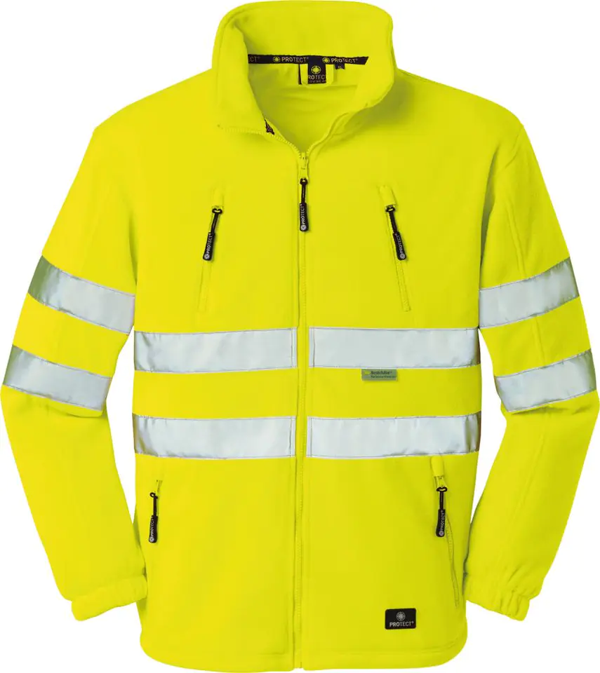 ⁨Seattle Warning Fleece Jacket, yellow fluorescent, size M⁩ at Wasserman.eu