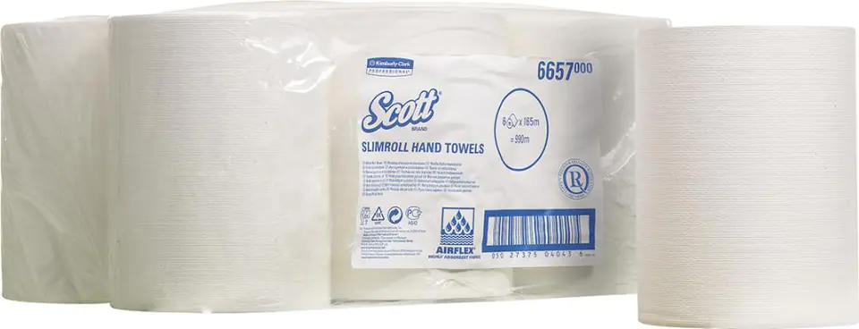 ⁨Towels rolled SlimrollSCOTT w, 1-l., 6R.f.11833 (6 pcs)⁩ at Wasserman.eu