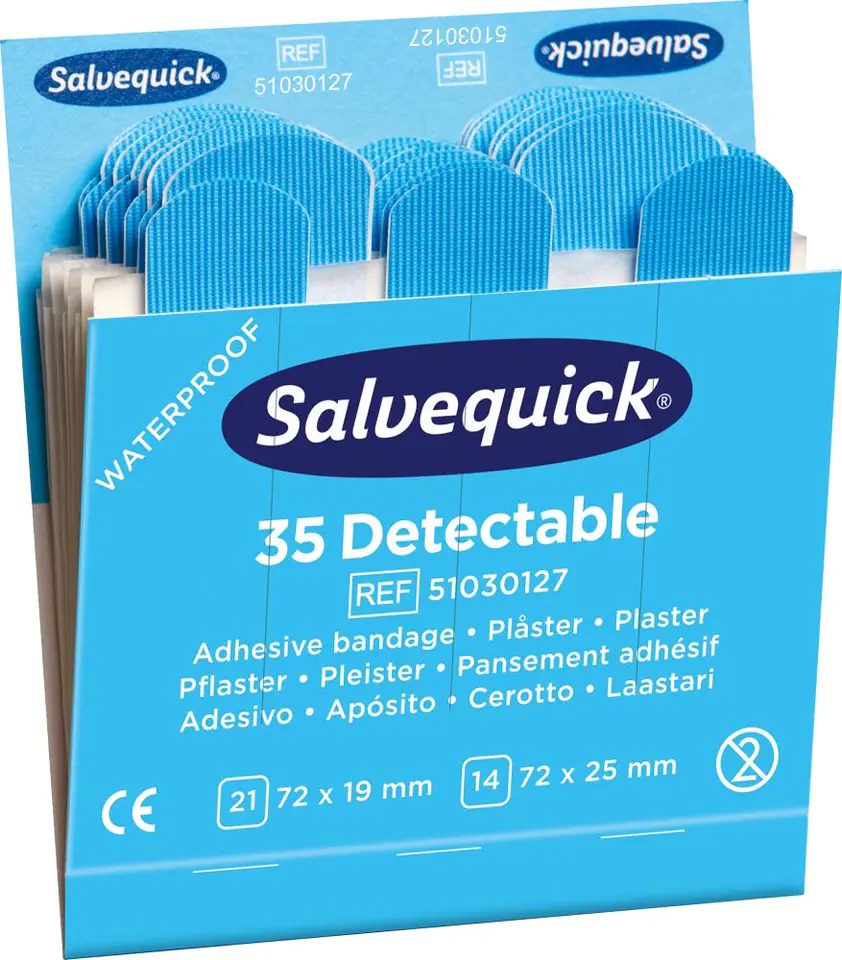 ⁨Salvequick refill pack Finger bandages 6x35 detectable⁩ at Wasserman.eu