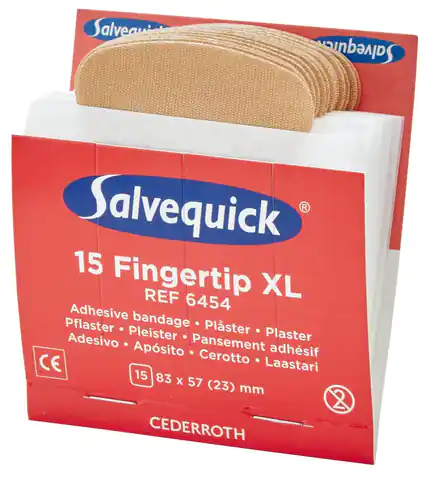 ⁨Salvequick refill pack finger bandages 6x15 large⁩ at Wasserman.eu