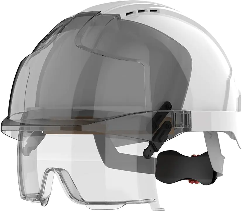 Kask EVO VISTAlens z goglami, biały JSP w sklepie Wasserman.eu