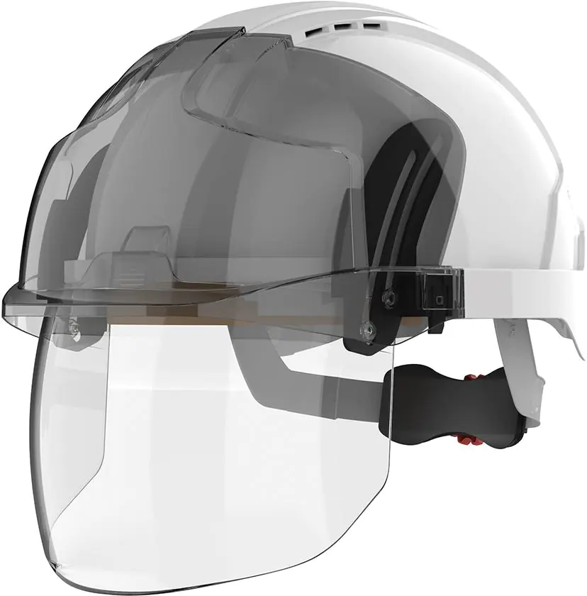 ⁨EVO VISTAshield helmet with visor, white⁩ at Wasserman.eu