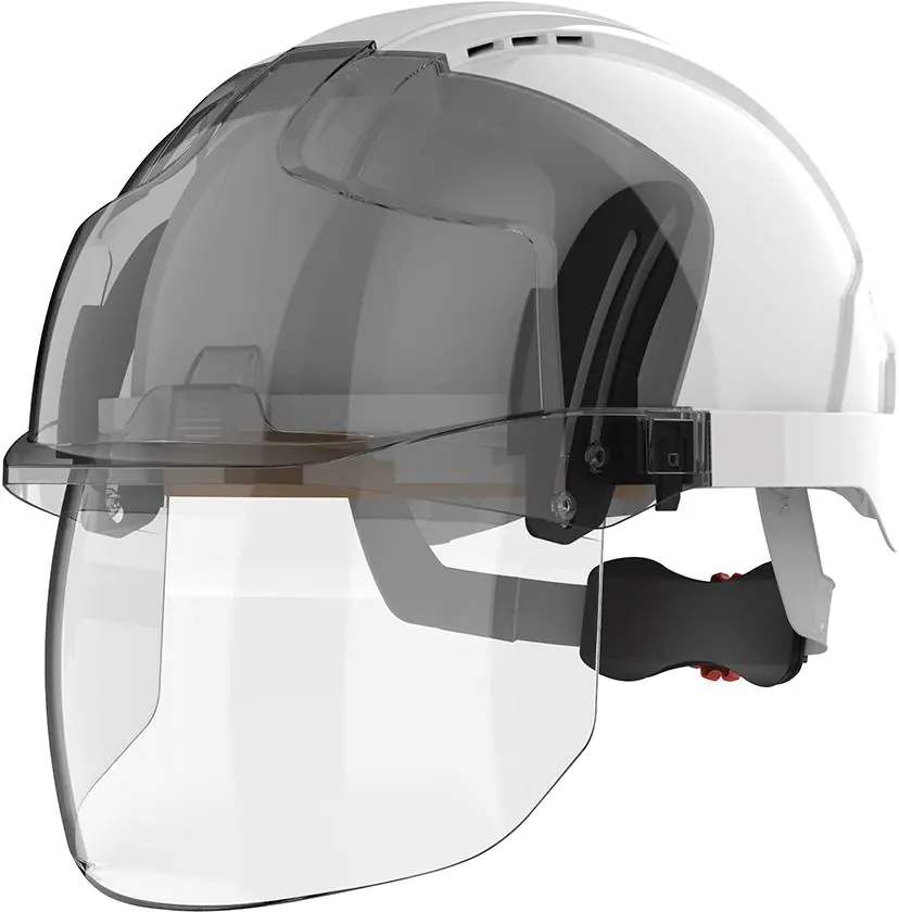 ⁨Kask EVO VISTAshield z wizjerem, biały⁩ w sklepie Wasserman.eu