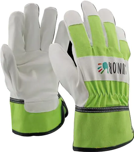 ⁨PU Kids Gloves / Green Cotton 4-6 Years⁩ at Wasserman.eu