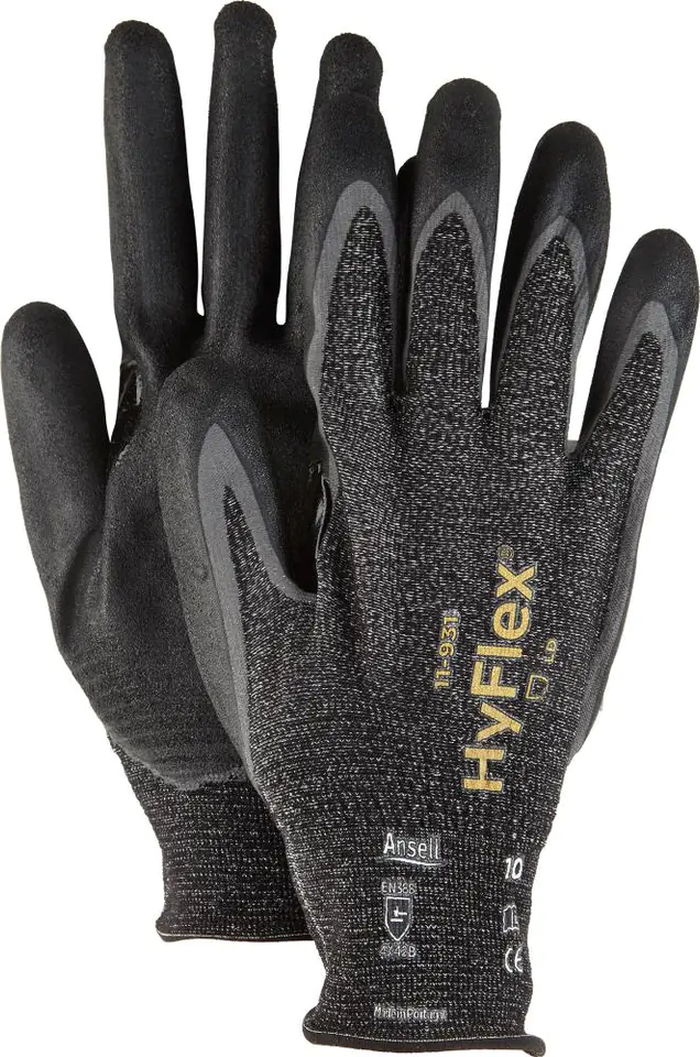 ⁨Rękawice montażowe HyFlex 11-931, rozmiar 10 Ansell (12 par)⁩ w sklepie Wasserman.eu