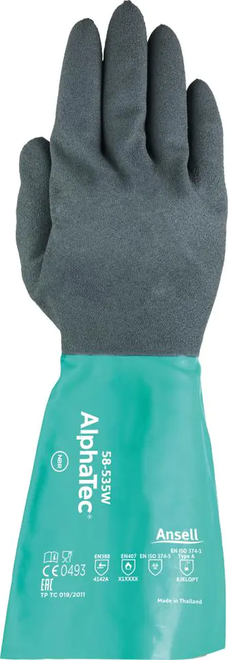 ⁨AlphaTec 58-535W glove, size 9 (6 pairs)⁩ at Wasserman.eu