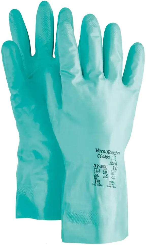 ⁨VersaTouch 37-200 gloves, green, size 7 (12 pairs)⁩ at Wasserman.eu