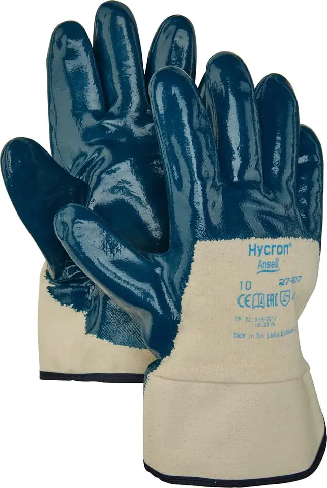 ⁨Hycron gloves 27-607, size 10 (12 pairs)⁩ at Wasserman.eu
