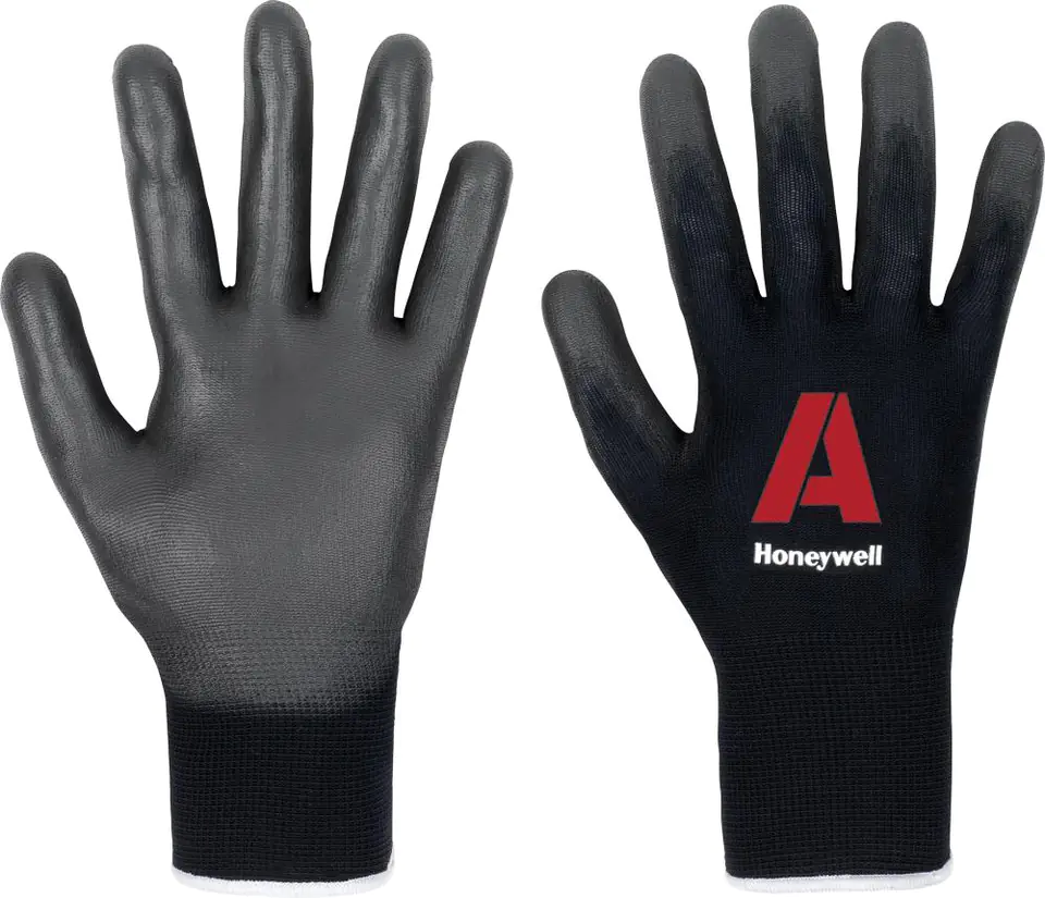 ⁨Perfect Fit gloves, PU, black, size 8 (10 pairs)⁩ at Wasserman.eu