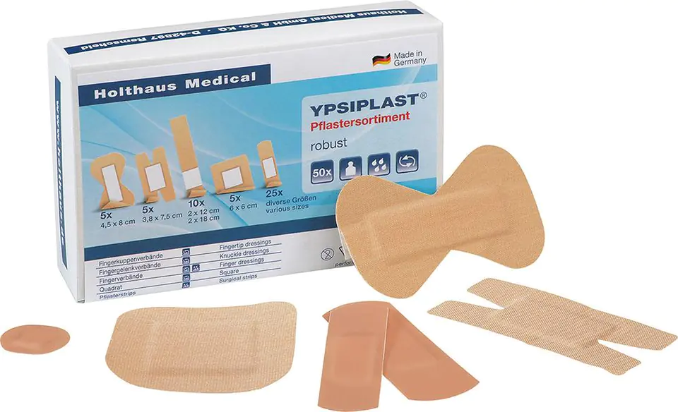 ⁨Plasters, various types, 40400, 50 pcs.⁩ at Wasserman.eu