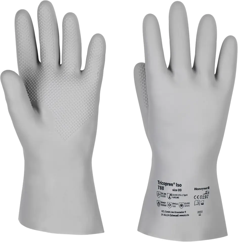 ⁨Gloves Tricpren ISO 788, 290-310mm, ch. 9 (10 pairs)⁩ at Wasserman.eu