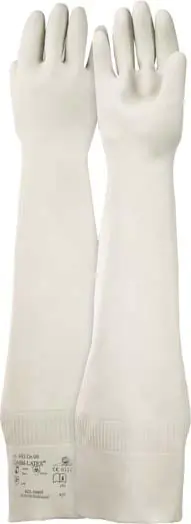 ⁨Combi Latex gloves 403600 mm, size 10, white⁩ at Wasserman.eu