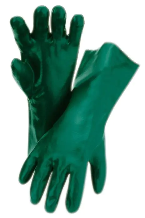 ⁨Gloves 628, length 28 cm, size 10 - green⁩ at Wasserman.eu