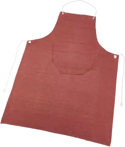 ⁨Canvas apron, red/brown⁩ at Wasserman.eu