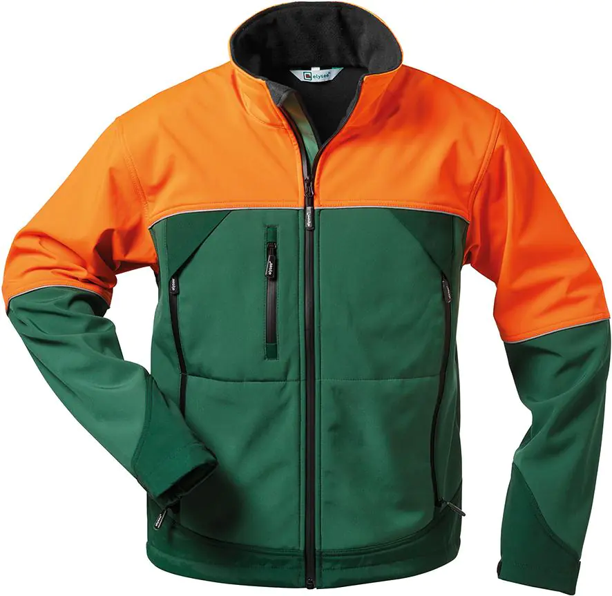 ⁨Sanddorn Jacket, softshell, size L, green/orange⁩ at Wasserman.eu